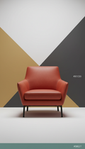 Modena leather accent chair