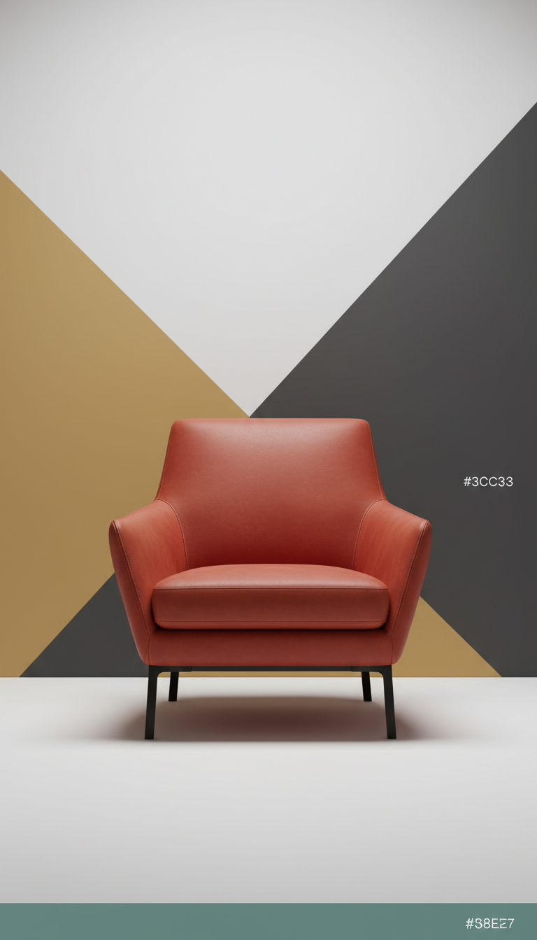 Modena leather accent chair