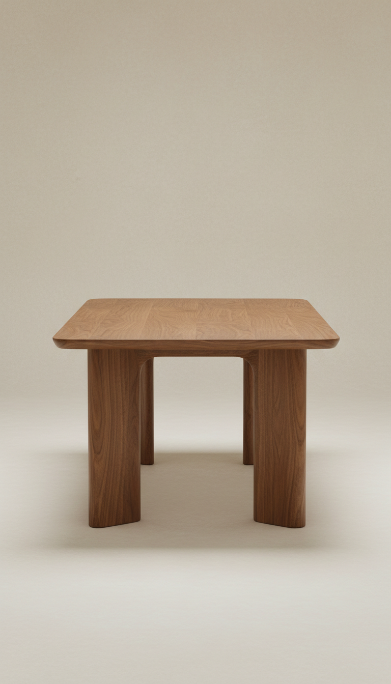 Como walnut dining table